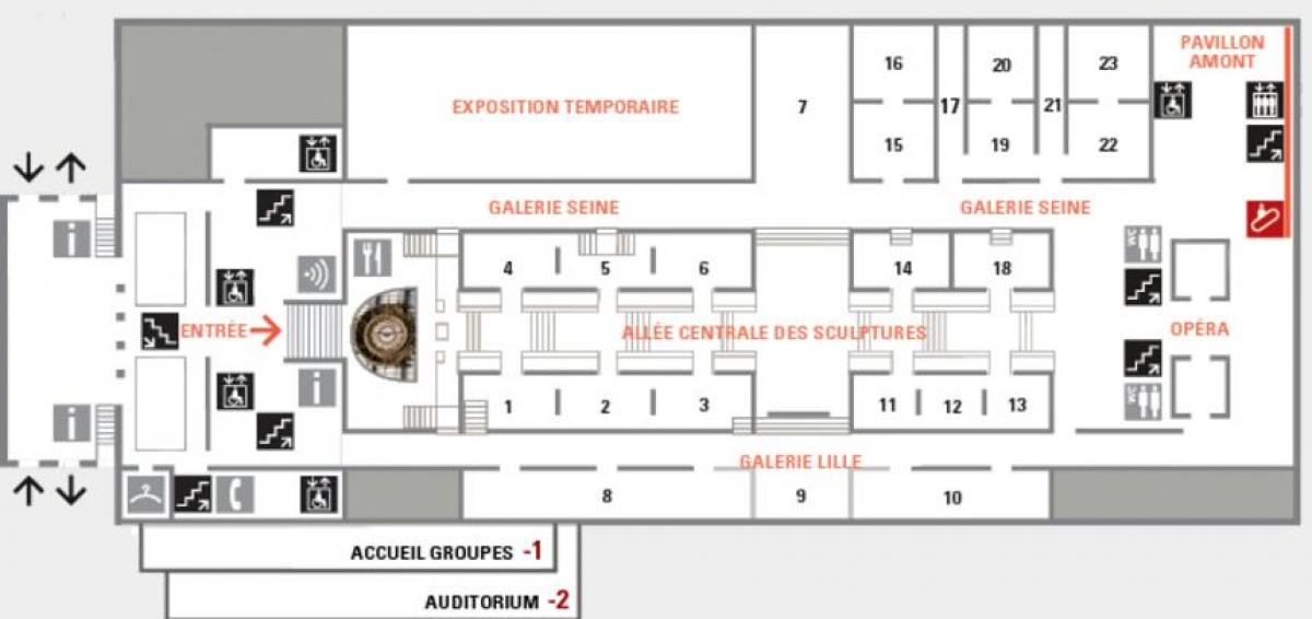 Karte des Musée d ' Orsay