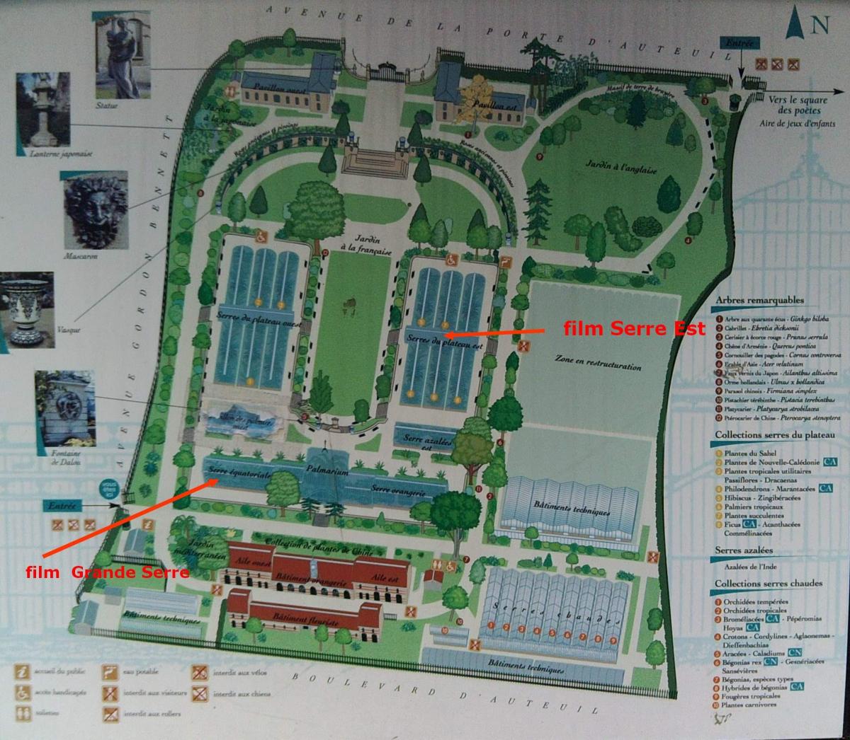Karte von Jardin des Serres d ' Auteuil