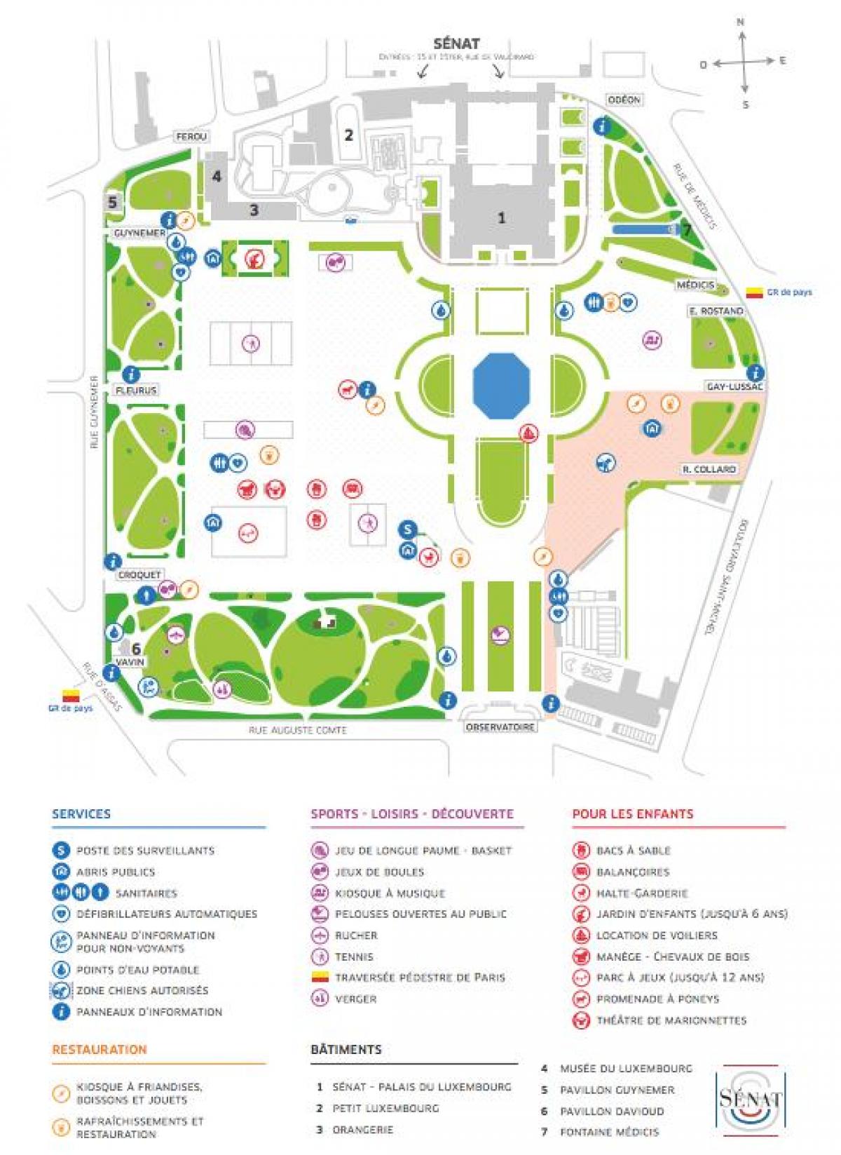 Karte von Jardin du Luxembourg