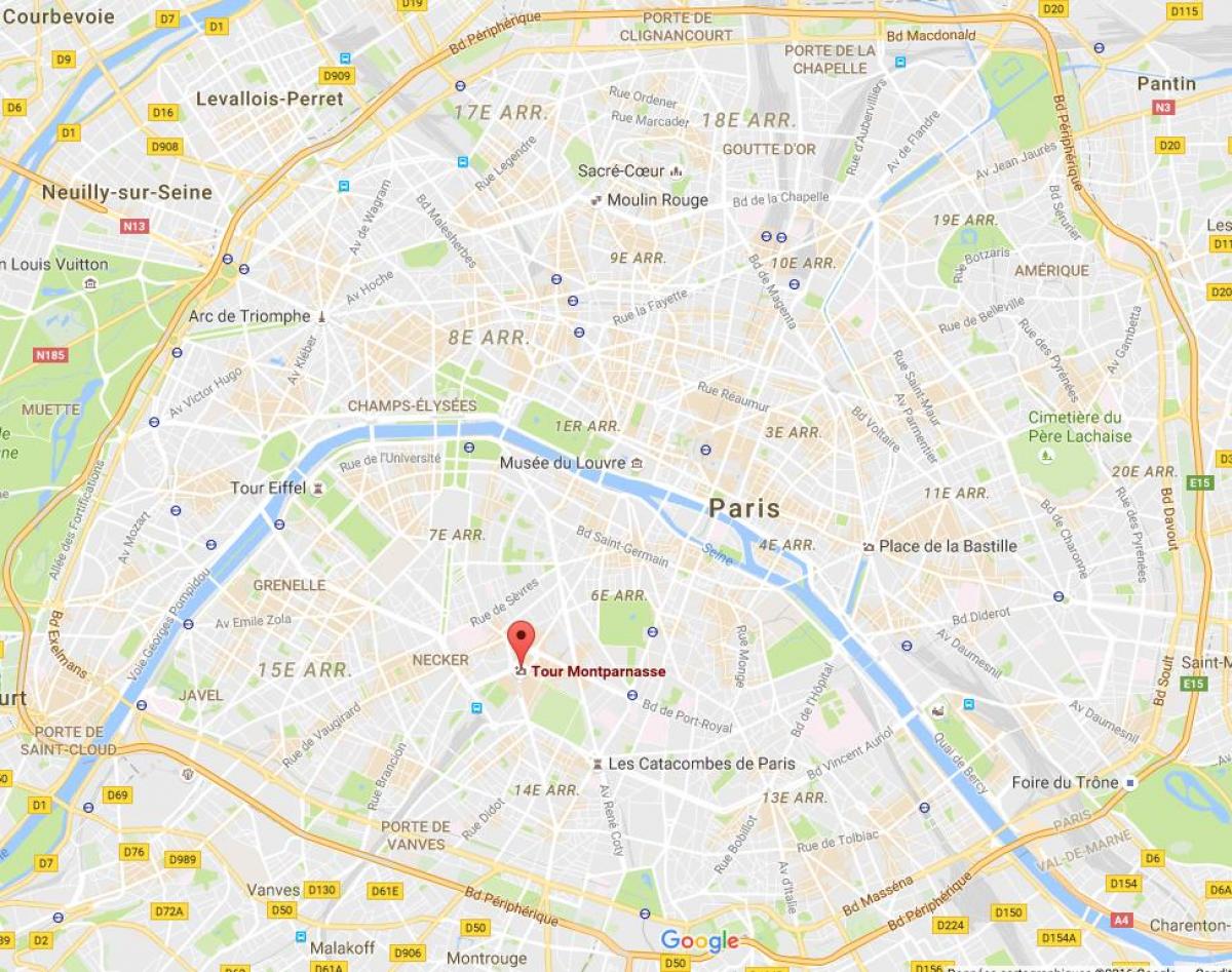 Karte Der Tour Montparnasse