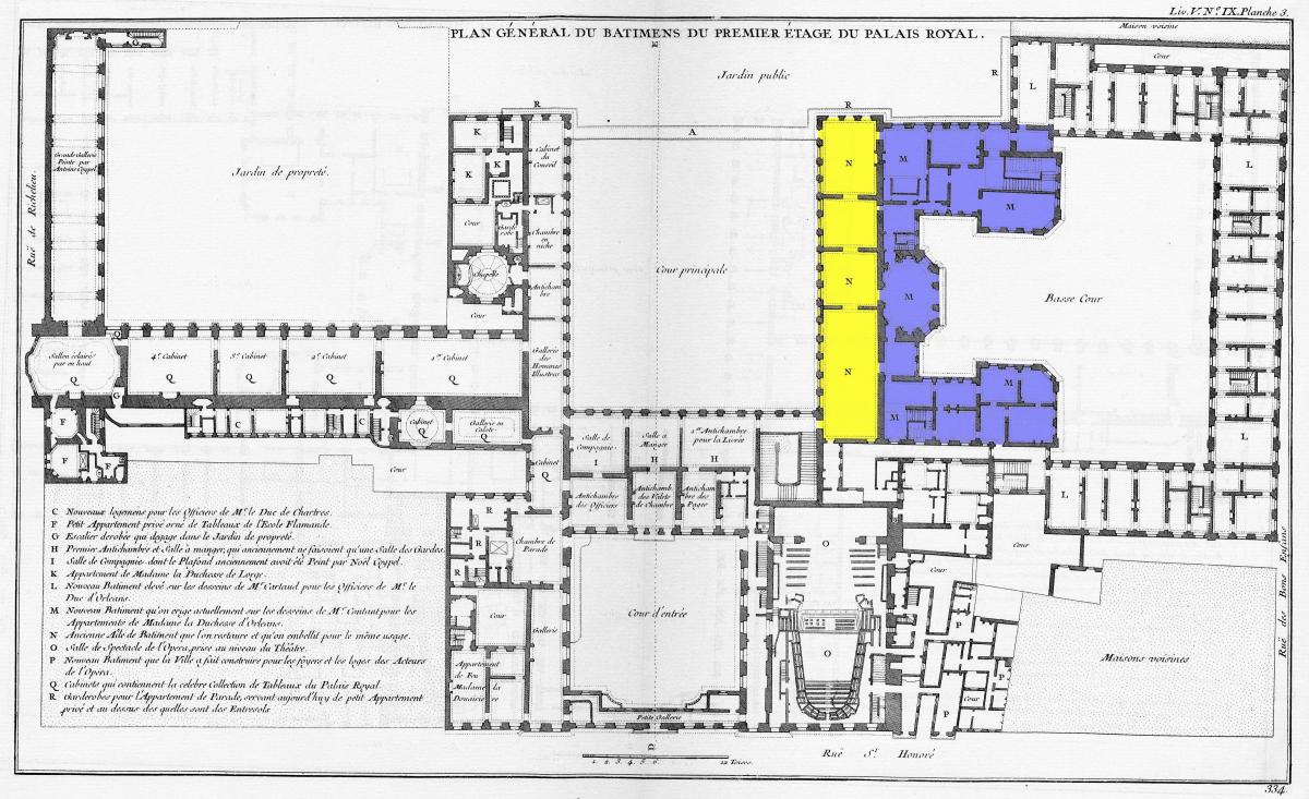 Karte des Palais-Royal