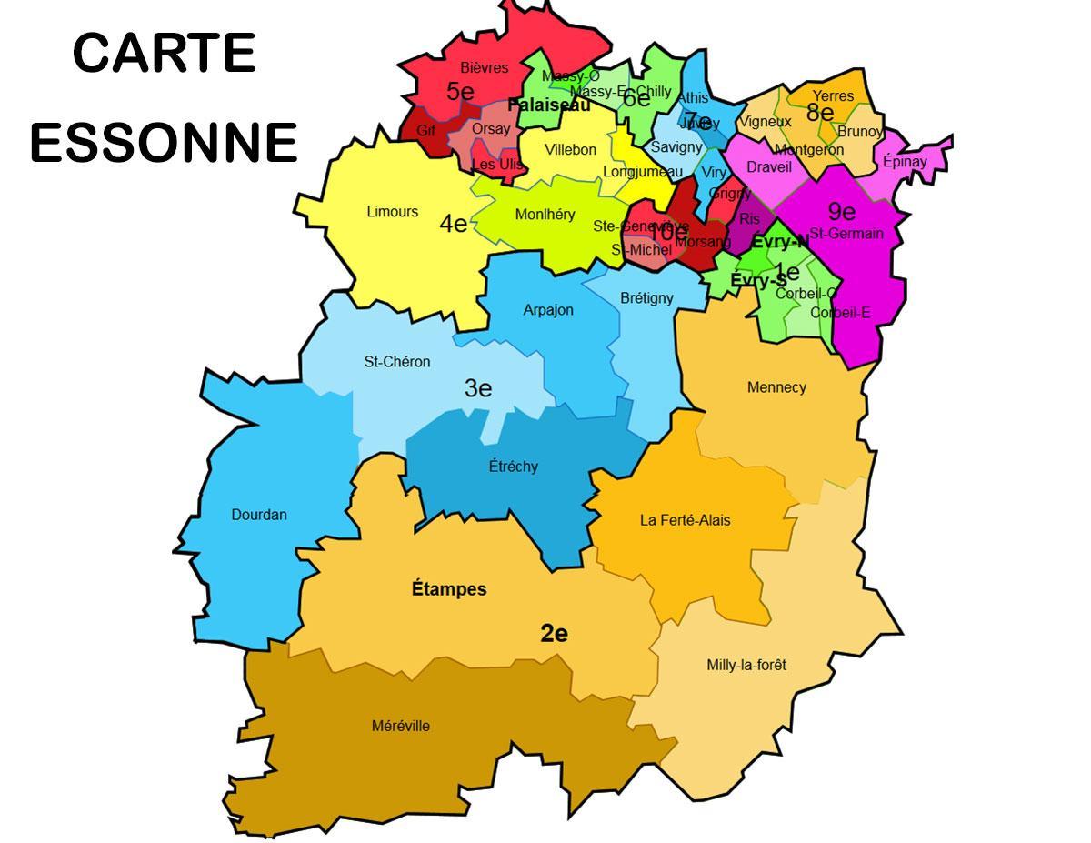 Karte von Essonne