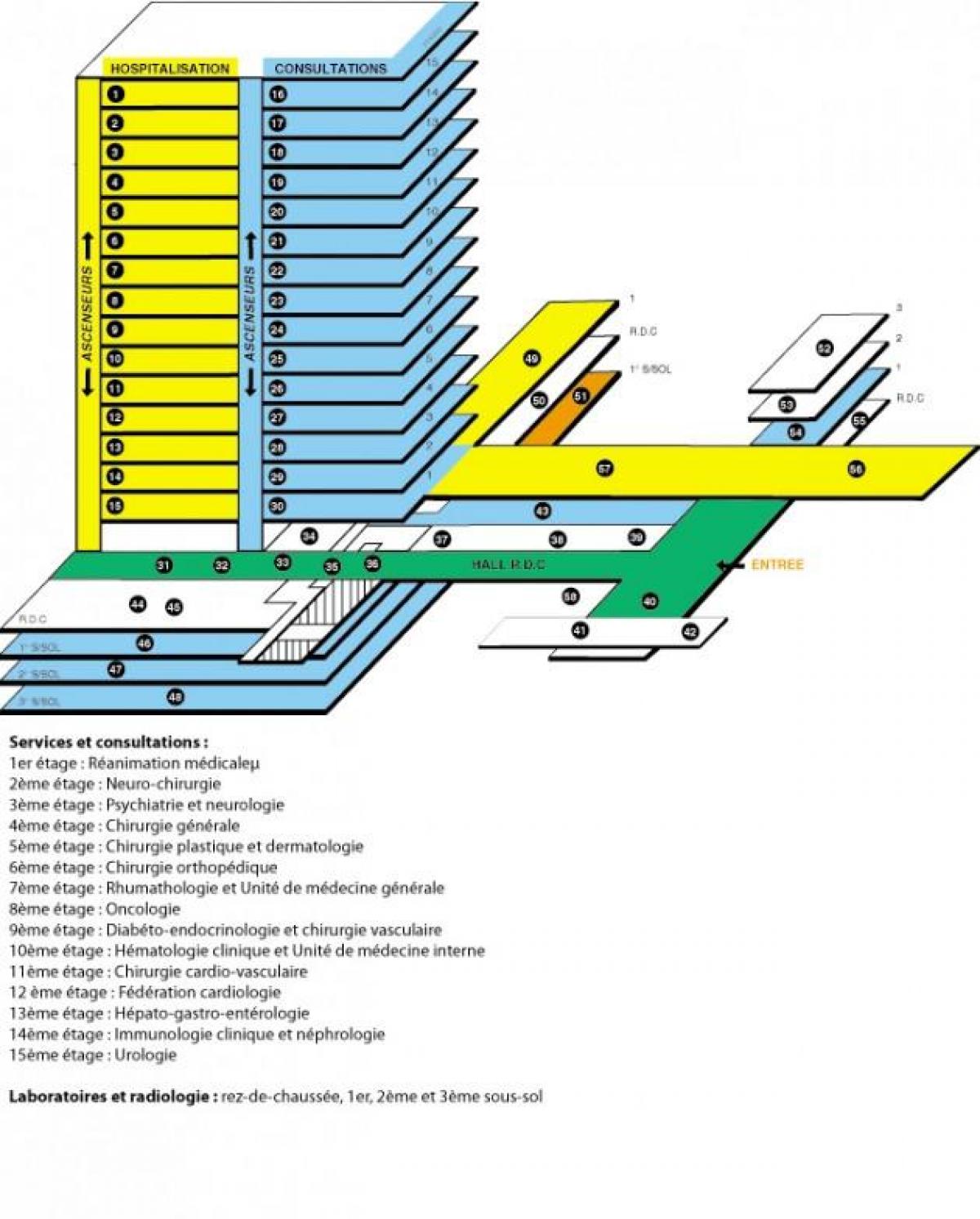Karte von Henri-Bilim Krankenhaus