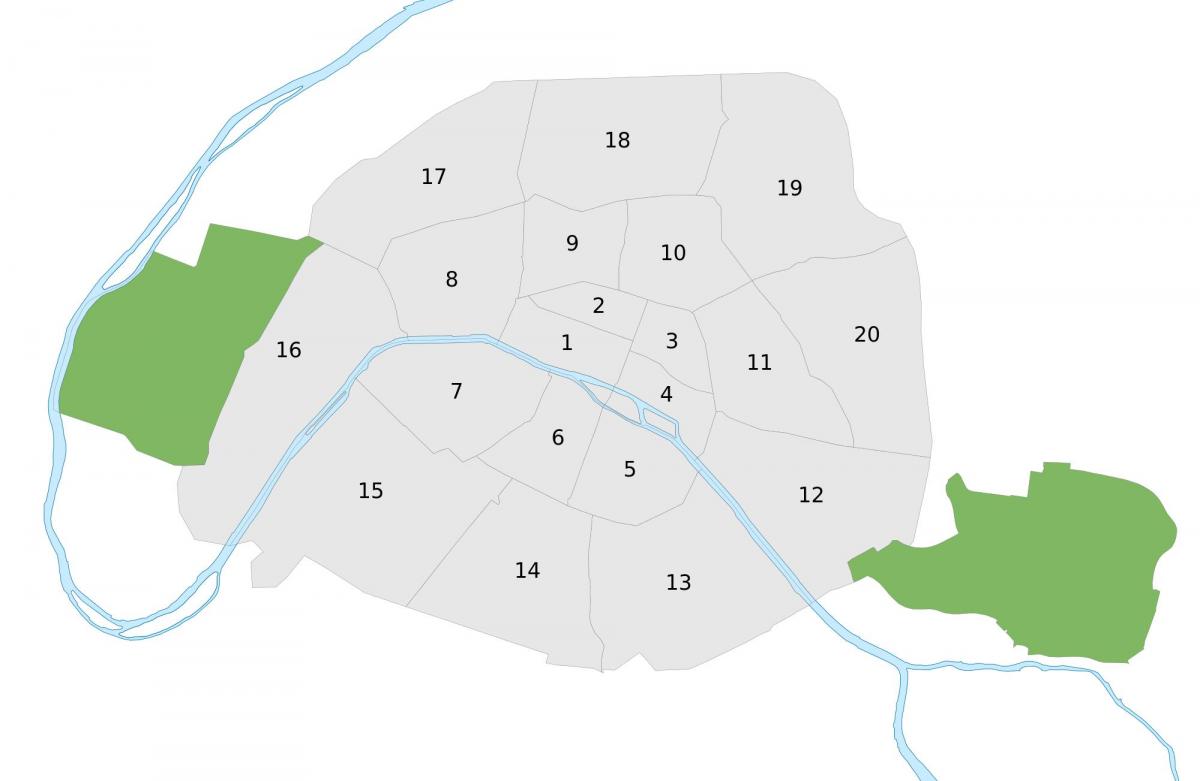 Karte von Paris-Vektor