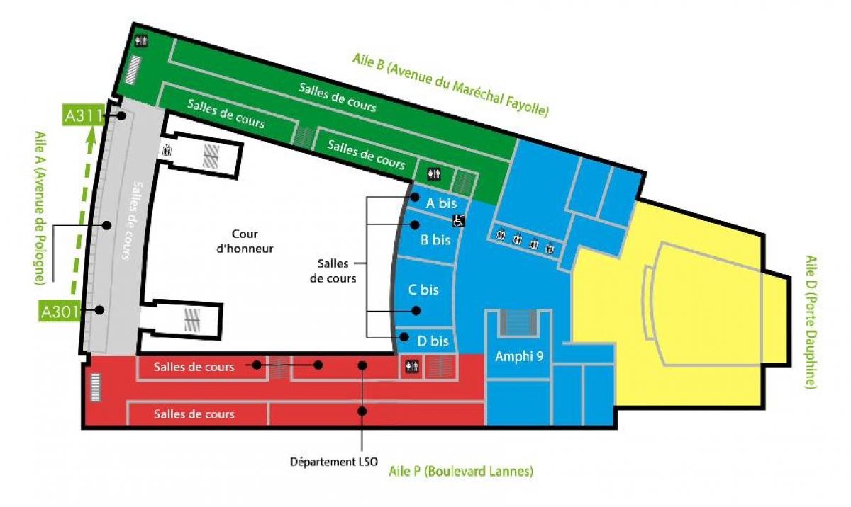 Karte von Universität Dauphine - Etage 3
