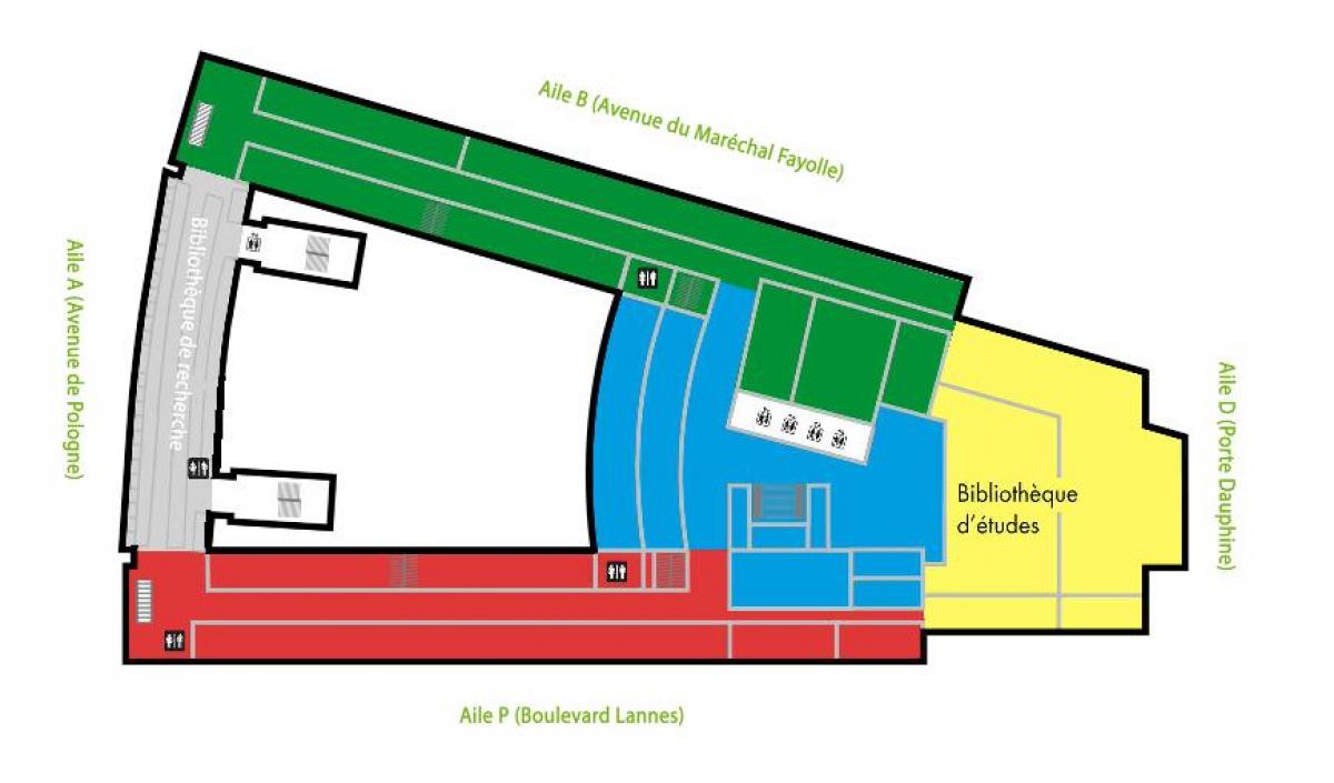 Karte von Universität Dauphine - Etage 6