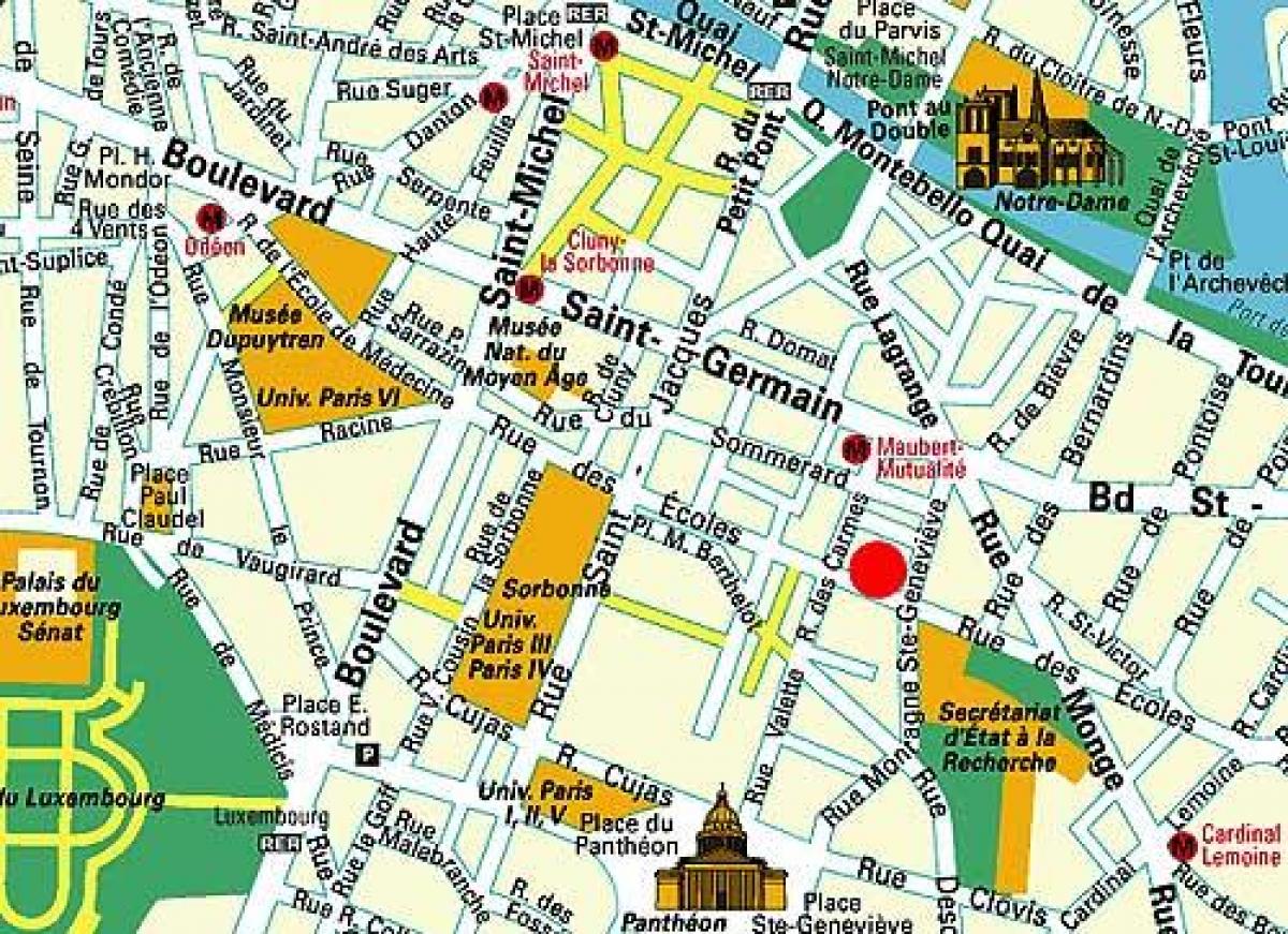 Karte von Viertel Saint-Michel
