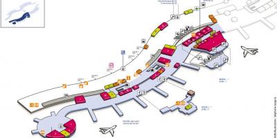 Karte von CDG Flughafen terminal 2A