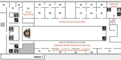 Karte des Musée d ' Orsay Level 2