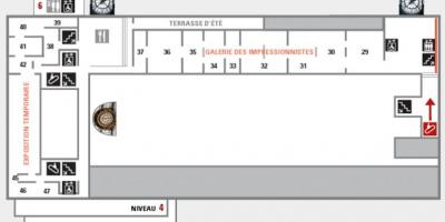 Karte des Musée d ' Orsay Level 5
