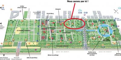 Karte des Parc de Bercy