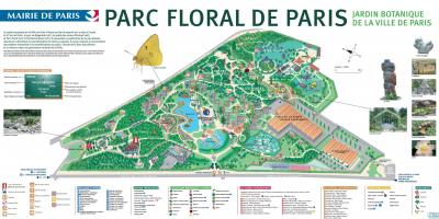 Karte des Parc floral de Paris