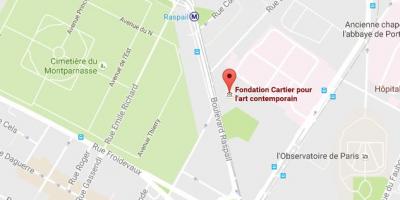 Karte der Fondation Cartier