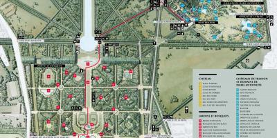 Karte Der Gärten von Versailles