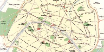 Karte Der Pariser Parks