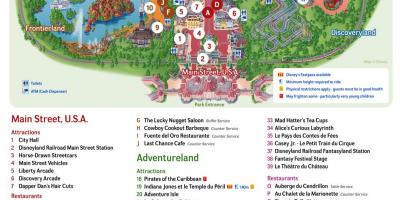 Karte von Disneyland Paris