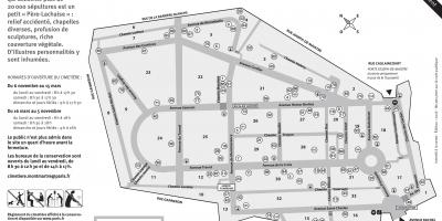 Karte von Montmartre-Friedhof