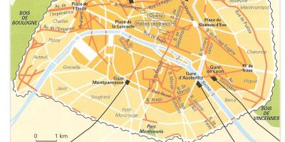 Karte von Haussmann Paris