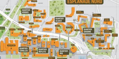 Karte von La Défense Esplanade Nord