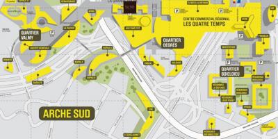 Karte von La Défense Süd-Arche
