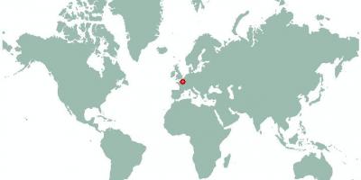 Karte von paris auf der World map