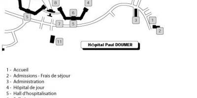 Karte von Paul Doumer Krankenhaus