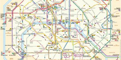 Karte von RATP-bus