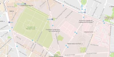 Karte von Bezirk Montparnasse