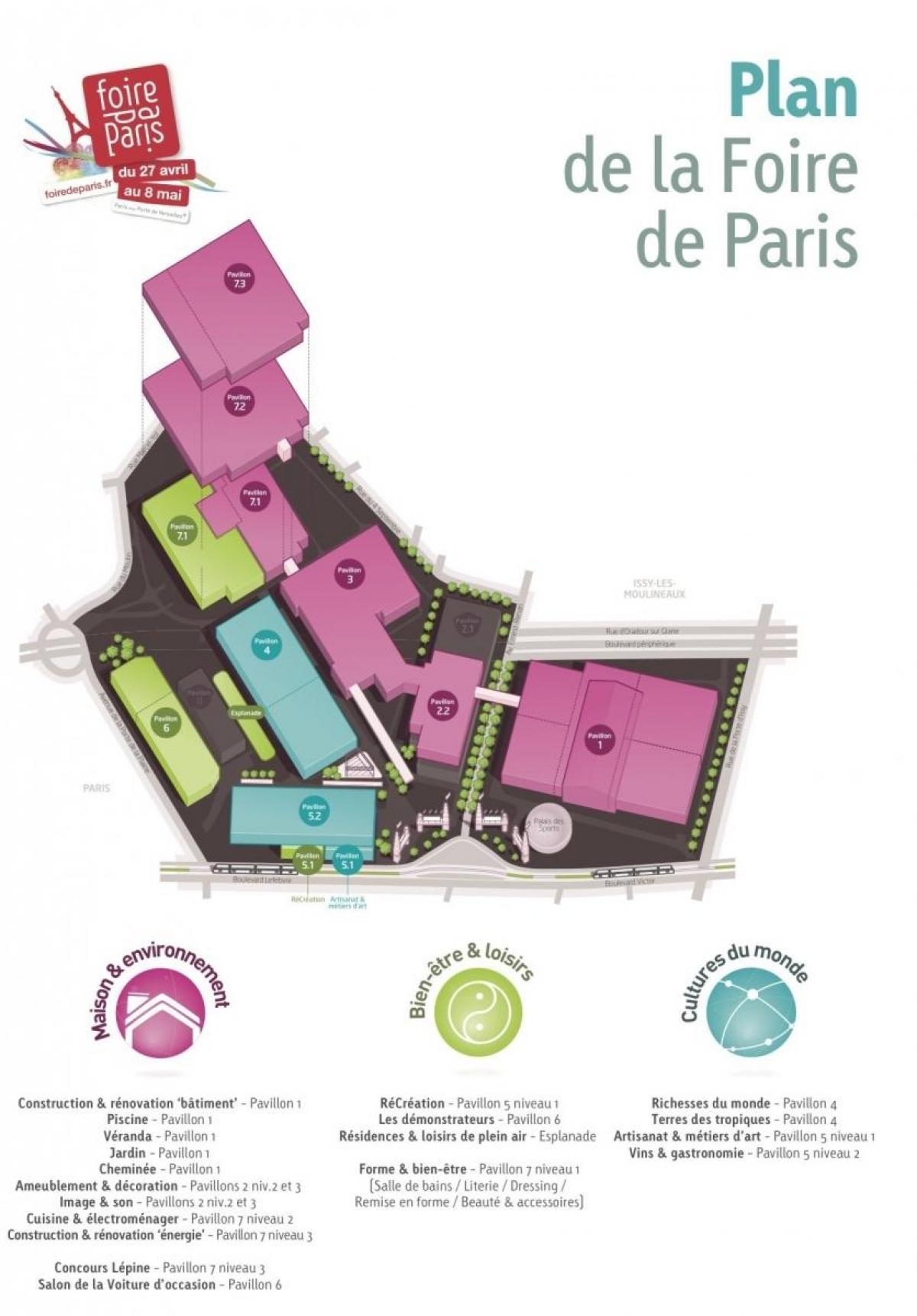 Karte Der Foire de Paris