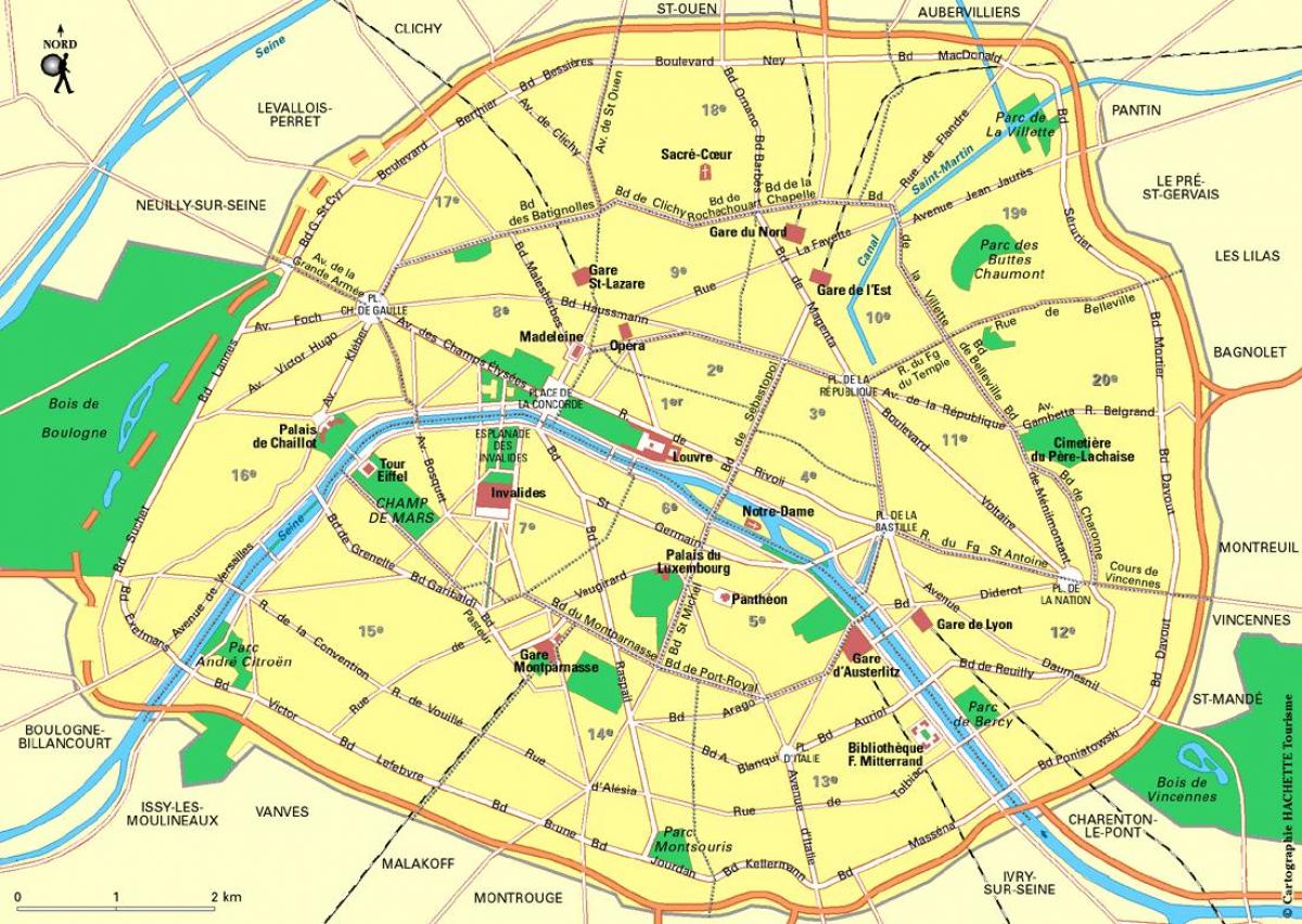 Paris Bahnhöfe Karte | Gold Karte