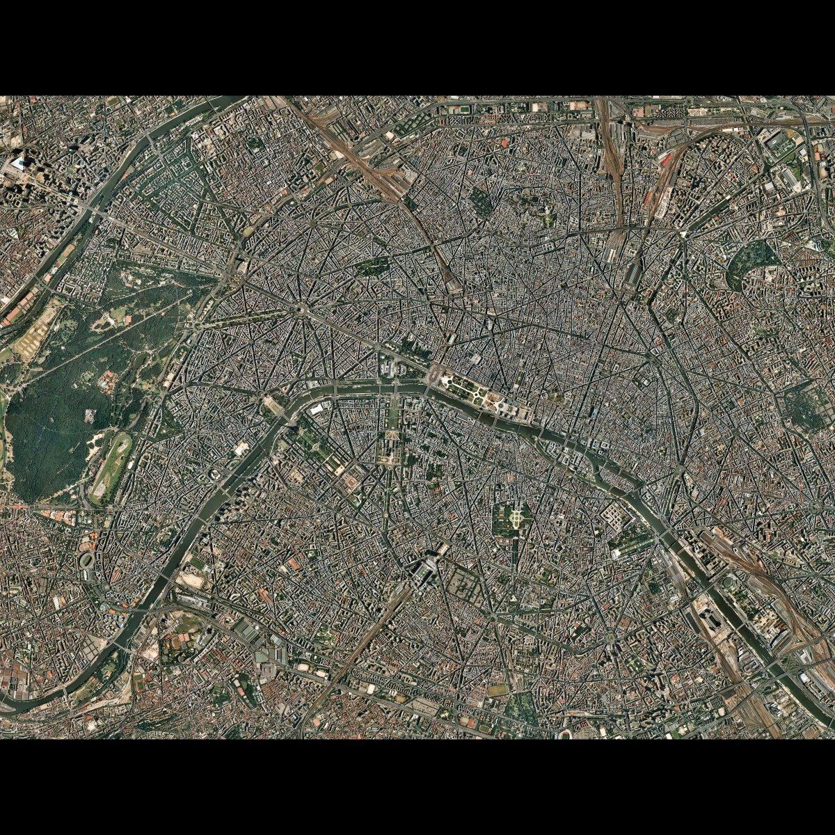 Karte von satellite Paris