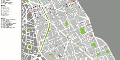 Karte 11th arrondissement von Paris