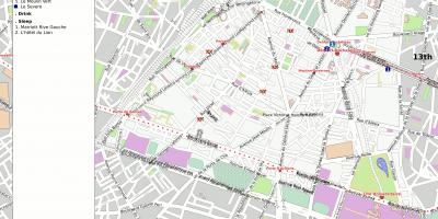 Karte von 14th arrondissement von Paris