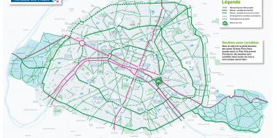 Landkarte Paris Fahrrad